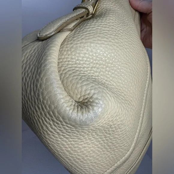 #244 MCM Pebbled Leather Hobo Shoulder Bag - Picture 10 of 16